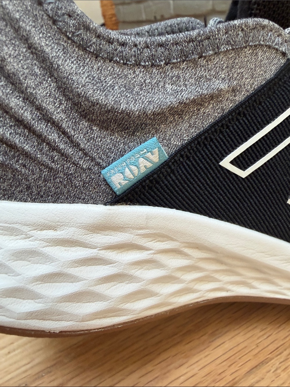 New Balance Black and Gray Athletic Sneakers - Fresh Foam ROAV - Picture 9 of 11